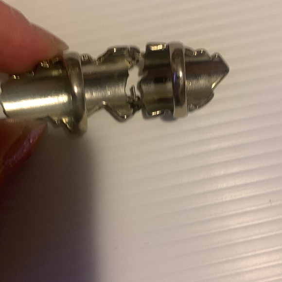 Yellow Gemstone Statement Ring vintage. Has 2 bands unique boho whimsical Y2K - Picture 5 of 8